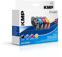 KMP H108V - Tinte auf Pigmentbasis - Schwarz - Cyan - Magenta - Gelb - Multi pack - HP Deskjet 3520e - 3070A - Officejet 4620 - Photosmart 5510 - 5514e - 5515e - 5520 - 6510e - 6520e - 7510,... - 4 Stück(e) - Tintenstrahldrucker