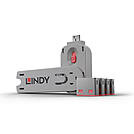 P-40450 | Lindy USB Port Schloss 4 Stueck mit Schlüssel Code ROT - P | Herst. Nr. 40450 | Zubehör Notebook | EAN: 4002888404501 |Gratisversand | Versandkostenfrei in Österrreich