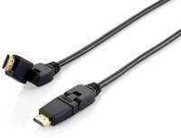 Equip 119361 - 1 m - HDMI Typ A (Standard) - HDMI Typ A (Standard) - 3D - Audio Return Channel (ARC) - Schwarz