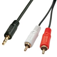 P-35680 | Lindy Premium - Audiokabel - RCA x 2 (M) bis stereo mini jack (M) | Herst. Nr. 35680 | Kabel / Adapter | EAN: 4002888356800 |Gratisversand | Versandkostenfrei in Österrreich