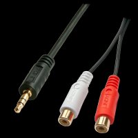 P-35678 | Lindy 35678 0.25m 2 x RCA 3.5mm Schwarz - Rot - Weiß Audio-Kabel | Herst. Nr. 35678 | Kabel / Adapter | EAN: 4002888356787 |Gratisversand | Versandkostenfrei in Österrreich