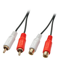 Lindy Premium - Audioverlängerungskabel - RCA x 2 (M) bis RCA x 2 (W)