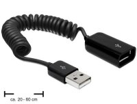 Delock USB 2.0 0.6m - 0,6 m - USB A - USB A - USB 2.0 -...
