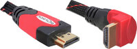 Delock 5m HDMI - 5 m - HDMI Typ A (Standard) - HDMI Typ A (Standard) - 10,2 Gbit/s - Schwarz - Rot