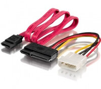 Equip 112054 - 0,65 m - Molex (4-pin) - SATA 15-pin - Männlich - Gerade - Gerade