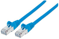 Intellinet Premium Netzwerkkabel - Cat6 - S/FTP - 100% Kupfer - Cat6-zertifiziert - LS0H - RJ45-Stecker/RJ45-Stecker - 0,5 m - blau - 0,5 m - Cat6 - S/FTP (S-STP) - RJ-45 - RJ-45 - Blau