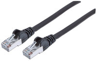Intellinet Premium Netzwerkkabel - Cat6 - S/FTP - 100% Kupfer - Cat6-zertifiziert - LS0H - RJ45-Stecker/RJ45-Stecker - 7,5 m - schwarz - 7,5 m - Cat6 - S/FTP (S-STP) - RJ-45 - RJ-45 - Schwarz