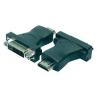 LogiLink HDMI to DVI Adapter - HDMI 19-pin female - DVI-D (24+1) male - Schwarz