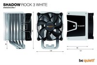 P-BK005 | Be Quiet! Shadow Rock 3 White - Kühler - 12 cm - 1600 RPM - 11,5 dB - 24,4 dB - Weiß | Herst. Nr. BK005 | Kühler | EAN: 4260052188309 |Gratisversand | Versandkostenfrei in Österrreich