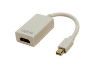 LogiLink CV0036A - 0,1 m - Mini DisplayPort - HDMI Typ A (Standard) - Männlich - Weiblich - 6,75 Gbit/s