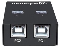 Manhattan 2-Port USB 2.0-Umschalter - 1 x USB-A-Port auf...