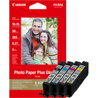 Canon CLI-581XL BK/C/M/Y Tinte mit hoher Reichweite + Fotopapier Value Pack - 8,3 ml - 8,3 ml - Multipack