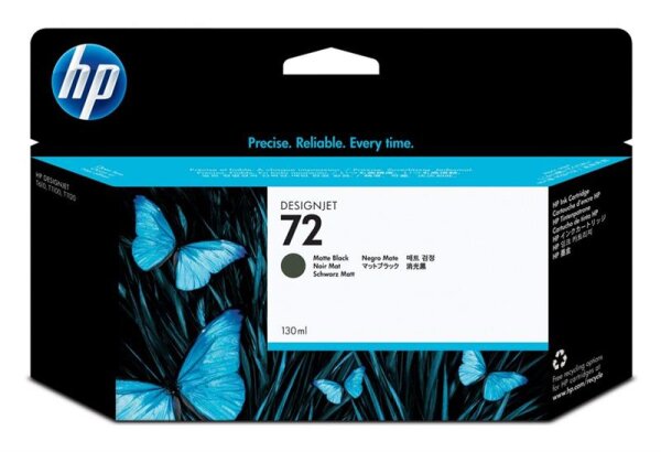 HP 72 Mattschwarz DesignJet Druckerpatrone - 130 ml - Hohe (XL-) Ausbeute - Tinte auf Pigmentbasis - Tinte auf Pigmentbasis - 130 ml - 1 Stück(e)
