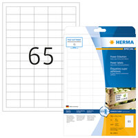 HERMA Etiketten A4 38.1x21.2 mm weiß extrem stark haftend Papier matt 1625 St. - Weiß - Rechteck - Dauerhaft - Papier - Matte - Laser/Inkjet