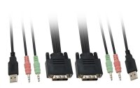 P-KVM-0260 | LevelOne 2-Port-Kabel-KVM-Switch - DVI - USB - Audio - 1920 x 1200 Pixel - Schwarz - Grau | Herst. Nr. KVM-0260 | Umschalter | EAN: 4015867141915 |Gratisversand | Versandkostenfrei in Österrreich