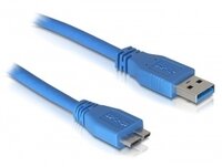 Delock Micro USB 3.0 - 1M - 1 m - USB A - 5000 Mbit/s - Blau