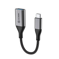 Alogic ULCAA-SGR - 0,15 m - USB C - USB A - USB 3.2 Gen 1 (3.1 Gen 1) - 5000 Mbit/s - Grau