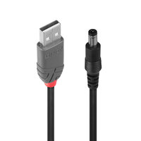 Lindy USB- / Stromkabel - 4-poliger USB-Anschluss Typ A (nur Strom) (M) - Gleichspannungsbuchse 5,5 mm (ID: 2,1 mm) (M)