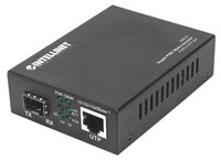 Intellinet Gigabit PoE+ Medienkonverter - 1000Base-T RJ45-Port auf SFP-Port - PoE+ Injektor - 1000 Mbit/s - 1000Base-T - IEEE 802.3,IEEE 802.3ab,IEEE 802.3af,IEEE 802.3at,IEEE 802.3u - Gigabit Ethernet - 10,100,1000 Mbit/s - Voll - Halb