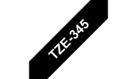 P-TZE345 | Brother Schriftband 18mm - Weiss auf Schwarz - TZe - Wärmeübertragung - Brother - PT-2100VP - PT-7600 - PT-2430PC - PT-2700 - PT-9600 - PT-9700PC - PT-9800PCN - 1,8 cm | TZE345 | Papier, Folien, Etiketten |