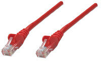 IC Intracom Netzwerkkabel - Cat5e - U/UTP - CCA - Cat5e-kompatibel - RJ45-Stecker/RJ45-Stecker - 5,0 m - rot - 5 m - Cat5e - U/UTP (UTP) - RJ-45 - RJ-45 - Rot