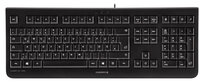 Cherry KC 1000 - Tastatur - Laser - 4 Tasten QWERTZ - Schwarz