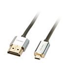 P-41682 | Lindy CROMO Slim High Speed HDMI to micro HDMI Cable with Ethernet - Video-/Audio-/Netzwerkkabel - HDMI | Herst. Nr. 41682 | Kabel / Adapter | EAN: 4002888416825 |Gratisversand | Versandkostenfrei in Österrreich