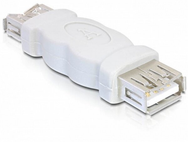 P-65012 | Delock Gender Changer USB - USB Typ A, 4-polig (W) - USB Typ A, 4-polig (W) - Grau | 65012 | Zubehör