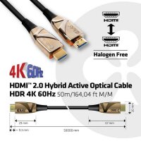 P-CAC-1391 | Club 3D HDMI 2.0 UHD aktives optisches Kabel...