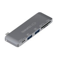P-283005 | TerraTec 283005 - USB 3.2 Gen 1 (3.1 Gen 1) Type-C - USB 3.2 Gen 1 (3.1 Gen 1) Type-A,USB 3.0 (3.1 Gen 1) Type-C - MMC,MicroSDXC,SDXC - 5000 Mbit/s - Grau - CE | 283005 | Zubehör