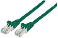 Intellinet Premium Netzwerkkabel - Cat6a - S/FTP - 100% Kupfer - Cat6a-zertifiziert - LS0H - RJ45-Stecker/RJ45-Stecker - 15,0 m - grün - 15 m - Cat6a - S/FTP (S-STP) - RJ-45 - RJ-45 - Grün