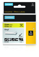 P-18432 | Dymo IND Vinyletiketten - Schwarz auf gelb - Mehrfarben - Vinyl - -40 - 80 °C - UL 969 - DYMO | 18432 | Verbrauchsmaterial
