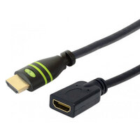 P-ICOC-HDMI2-4-EXT010 | Techly HDMI 4K 60Hz High Speed Anschlusskabel ,mit Ethernet M/F, schwarz, 1,0 m | ICOC-HDMI2-4-EXT010 | Zubehör