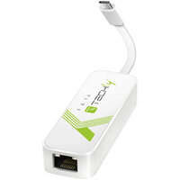 P-IADAP-USB31-ETGIGA3 | Techly USB 3.1 Typ C RJ45 10/100/1000 Adapter, weiß | IADAP-USB31-ETGIGA3 | Zubehör