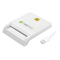 P-I-CARD-CAM-USB2TYC | Techly USB-C Stecker Chipkartenleser, weiß, | I-CARD-CAM-USB2TYC | Zubehör