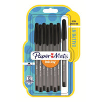 Paper Mate InkJoy 100 ST - Clip - Stick-Kugelschreiber - Schwarz - 8 Stück(e) - Medium