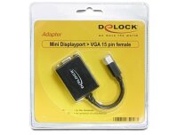 P-65256 | Delock Adapter mini Displayport > VGA 15 Pin...