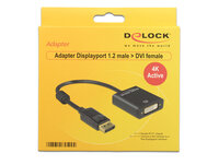 P-62599 | Delock 62599 - 0,2 m - DisplayPort - DVI-I - Männlich - Weiblich - Gold | 62599 | Zubehör