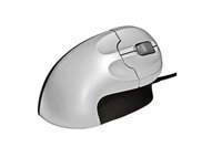 P-BNEGM | Bakker Grip Mouse - rechts - Optisch - USB Type-A+PS/2 - Schwarz - Silber | BNEGM | PC Komponenten