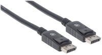 P-307116 | Manhattan 4K@60Hz DisplayPort-Kabel - DisplayPort Stecker auf DisplayPort Stecker - Geschirmt - Schwarz - 2 m - 2 m - DisplayPort - DisplayPort - Männlich - Männlich - 4096 x 2160 Pixel | 307116 | Kabel / Adapter |