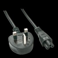 P-30409 | Lindy Stromkabel - IEC 320 EN 60320 C5 (M) bis BS 1363 (M) - Wechselstrom 250 V | Herst. Nr. 30409 | Kabel / Adapter | EAN: 4002888304092 |Gratisversand | Versandkostenfrei in Österrreich