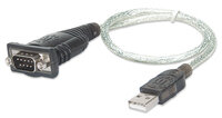 P-205146 | IC Intracom USB auf Seriell-Konverter - Zum Anschluss eines seriellen Geräts an einen USB-Port - Prolific PL-2303RA-Chipsatz - 0,45 m - Blister-Verpackung - Grau - 0,45 m - USB A - Serial/COM/RS232/DB9 - Männlich - Männlich | 205146 | Zubehör