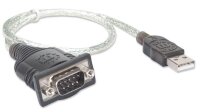 P-205146 | IC Intracom USB auf Seriell-Konverter - Zum Anschluss eines seriellen Geräts an einen USB-Port - Prolific PL-2303RA-Chipsatz - 0,45 m - Blister-Verpackung - Grau - 0,45 m - USB A - Serial/COM/RS232/DB9 - Männlich - Männlich | 205146 | Zubehör |