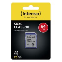 P-3411490 | Intenso SD Karte Class 10 - 64 GB - SDXC -...