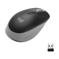 Logitech M190 - Beidhändig - Optisch - RF Wireless - 1000 DPI - Schwarz - Grau