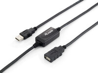 P-133310 | Equip 133310 - 10 m - USB A - USB A - USB 2.0 - Männlich/Weiblich - Schwarz | 133310 | Zubehör
