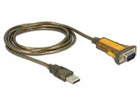 Delock 65840 - Schwarz - Gelb - 1,5 m - USB Typ-A - DB-9...