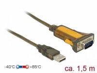 P-65840 | Delock 65840 - Schwarz - Gelb - 1,5 m - USB Typ-A - DB-9 - Männlich - Männlich | Herst. Nr. 65840 | Kabel / Adapter | EAN: 4043619658404 |Gratisversand | Versandkostenfrei in Österrreich