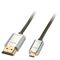 P-41678 | Lindy CROMO Slim High Speed HDMI to micro HDMI Cable with Ethernet - Video-/Audio-/Netzwerkkabel - HDMI | 41678 | Zubehör