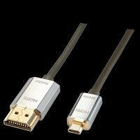 P-41678 | Lindy CROMO Slim High Speed HDMI to micro HDMI Cable with Ethernet - Video-/Audio-/Netzwerkkabel - HDMI | Herst. Nr. 41678 | Kabel / Adapter | EAN: 4002888416788 |Gratisversand | Versandkostenfrei in Österrreich